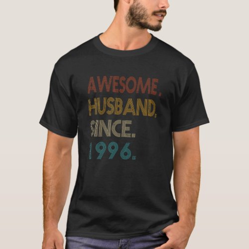 25Th Wedding Anniversary Gift _ Awesome Husband Si T_Shirt