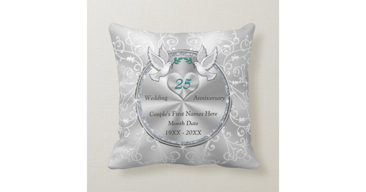 25th Wedding Anniversary Gift Ideas for Friends Throw ...