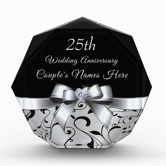 25th Wedding Anniversary Gift Ideas for Wife (Front)