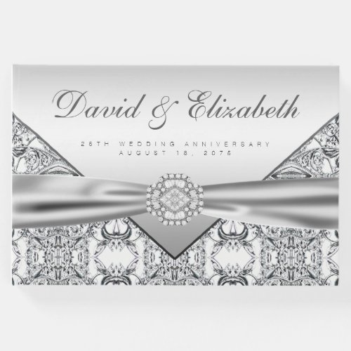 25th Wedding Anniversary Guest Book