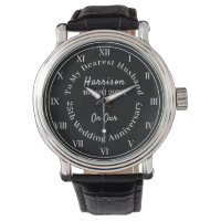 25th Wedding Anniversary Husband Gift Watch