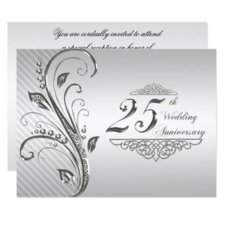 25th Wedding Anniversary Invitation