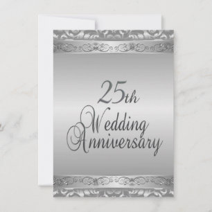 25th Wedding Anniversary Invitation