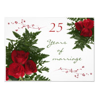 25th Wedding Anniversary Invitation