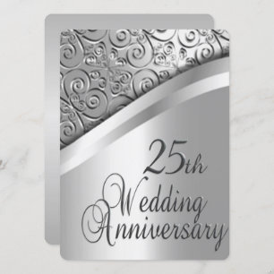 25th Wedding Anniversary Invitation