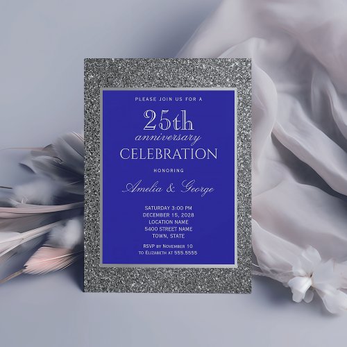 25th Wedding Anniversary Invitation