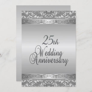 25th Wedding Anniversary Invitation