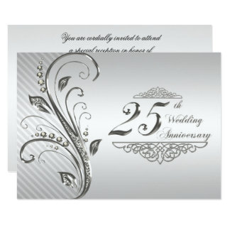 25th Wedding Anniversary Invitation