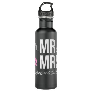 25th WEDDING ANNIVERSARY - Mr. & Mrs. 25 Years Stainless Steel Water Bottle