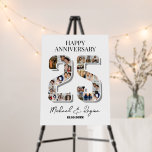 25th Wedding Anniversary Number 25 Photo Collage Foam Board<br><div class="desc">Celebrate 25th birthday or wedding anniversary with this printable photo collage foam board. Choose your favorite photos for display. Customize the name, text and date to fit your occasion. This will be a lovely keepsake with personalized message to look back on with family and friends. If you need any other...</div>