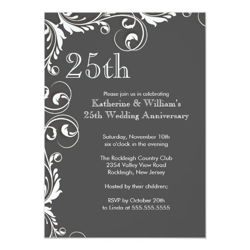 25 Year Wedding Anniversary Invitation Wording 4