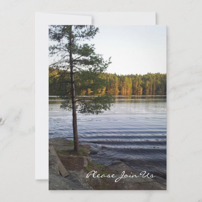 25th Wedding Anniversary Party Invitations Forest (Front)