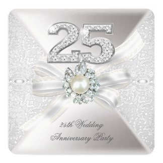 25th wedding anniversary invitations