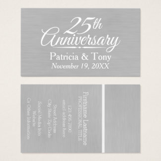 Luxury 99 Anniversary Visiting Card