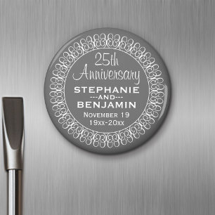 25th Wedding Anniversary Personalized Magnet