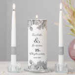 25th Wedding Anniversary Personalized Unity Candle Set