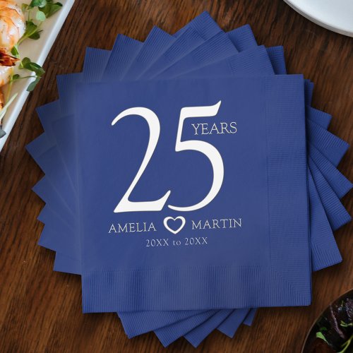 25th wedding anniversary silver open heart