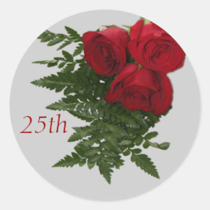 25th Wedding Anniversary sticker