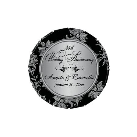 25th Wedding Anniversray Party Favor Candy Tin