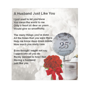 25th Anniversary Notepads Zazzle