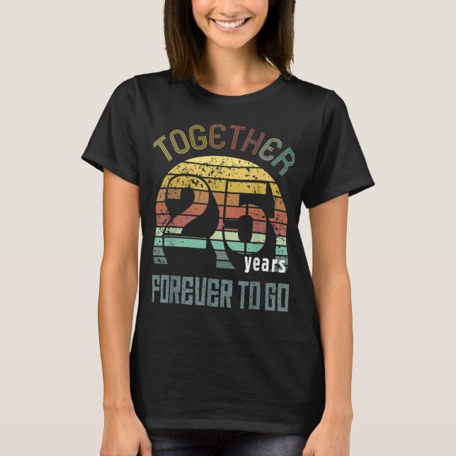 25th Years Wedding Anniversary Gifts For Couples M T-Shirt (Front)