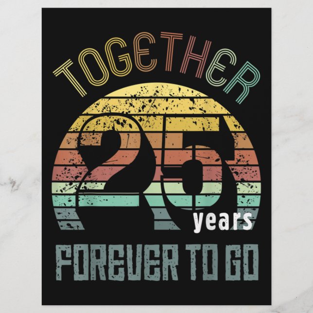 25th Years Wedding Anniversary Letterhead (Front)