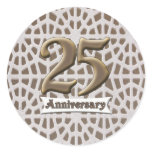 25thanniversary3 classic round sticker