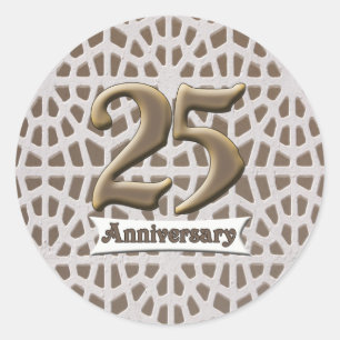 25thanniversary3 classic round sticker