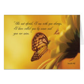 2607 Be Not Afraid Butterfly and Flower (Front Horizontal)