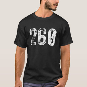 260 Area Code Fort Wayne IN Mobile Telephone Area  T-Shirt