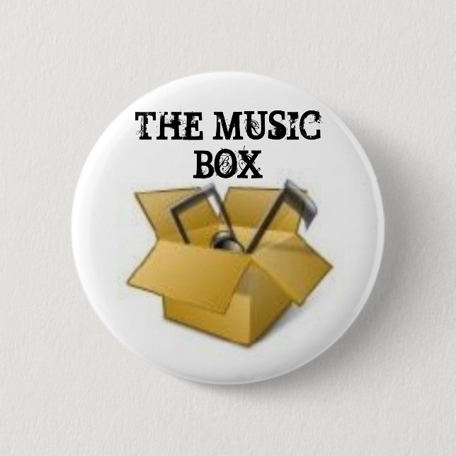 2635309384, THE MUSIC BOX PINBACK BUTTON (Front)