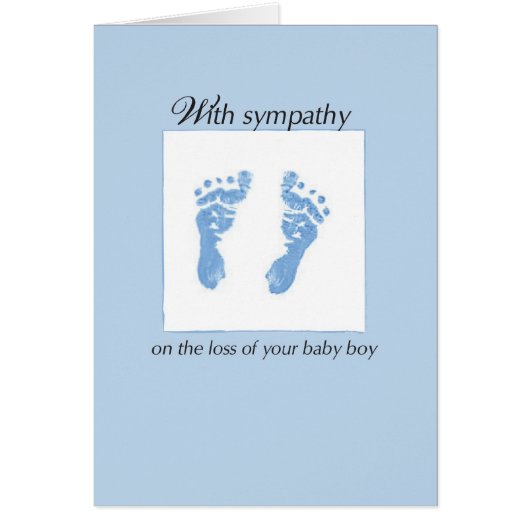 2647 Baby Boy Footprints Cards (Front)
