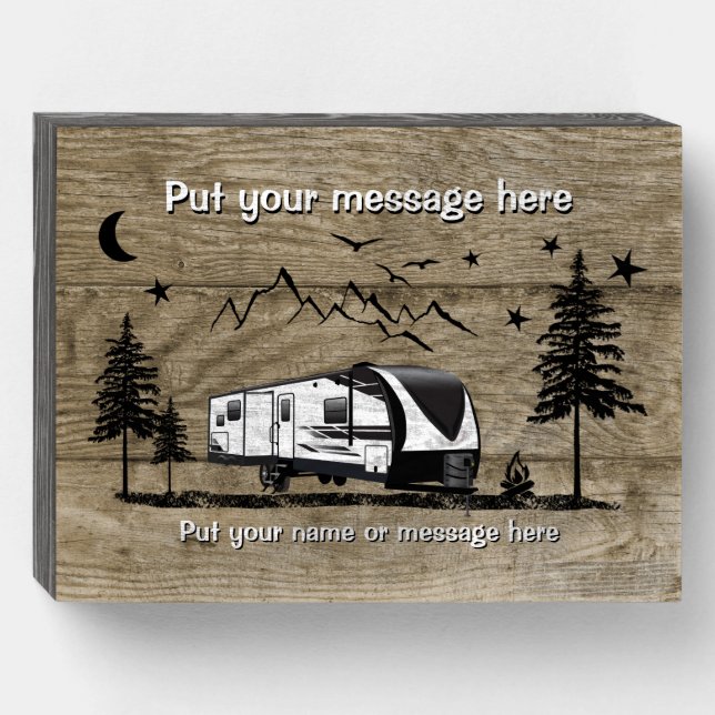 2670MK Grand Design Imagine Rustic  Wooden Box Sign (Front Horizontal)