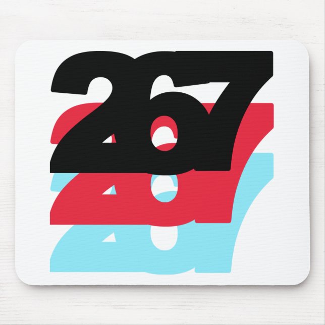 267 Area Code Mouse Pad (Front)