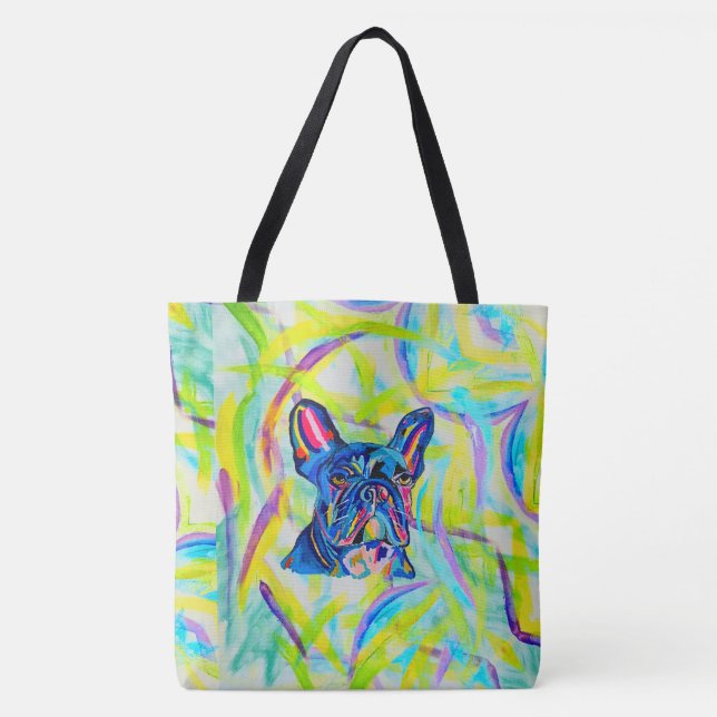 267 - French Bulldog Love Tote Bag (Front)