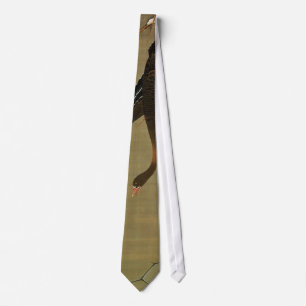 26. 芦雁図, 若冲 Wild Goose, Jakuchū, Japan Art Neck Tie