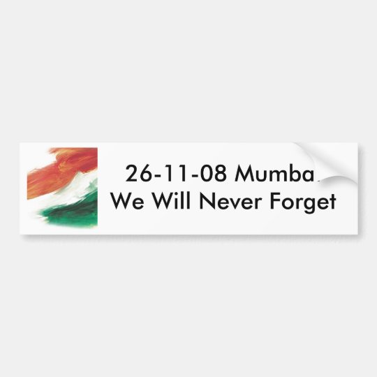 26/11 Mumbai Bumper Sticker
