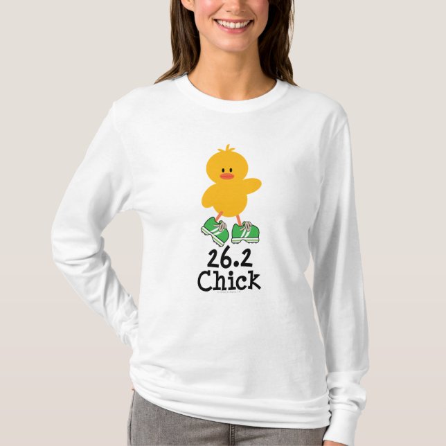 26.2 Chick Hoodie T-Shirt (Front)