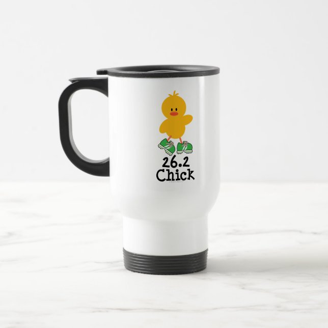 26.2 Chick Travel Mug (Left)