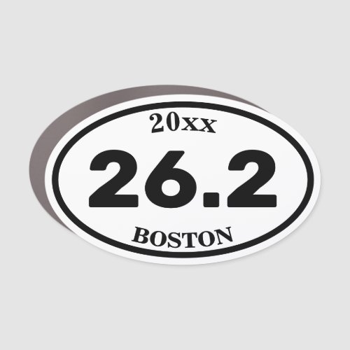 262 Custom Marathon Finisher Oval Car Magnet