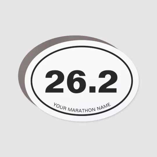 Euro 26.2 Sports Running Marathon Decal Sticker Car Wall Oval NOT Two Colors