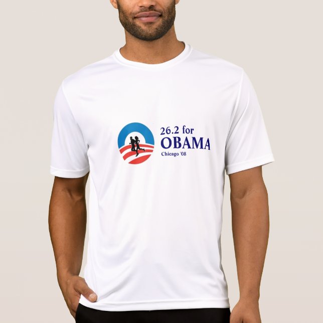26.2 for Obama Chicago Marathon '08 T-Shirt (Front)