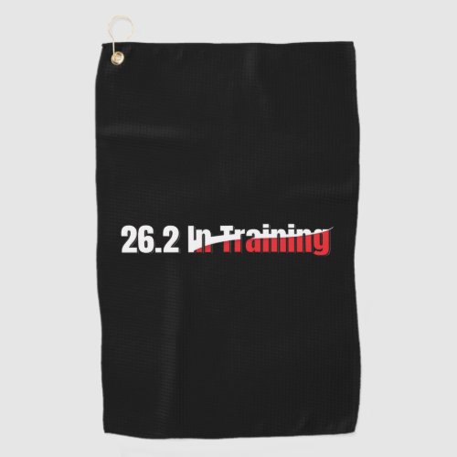 262 in Training Abstract Marathon Running Golf Towel