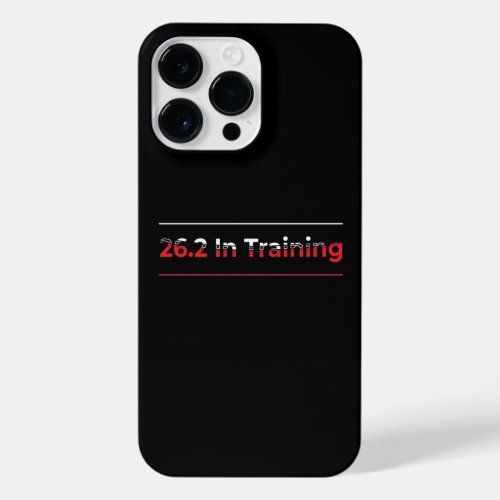 262 in Training _ Abstract Marathon Running iPhone 14 Pro Max Case