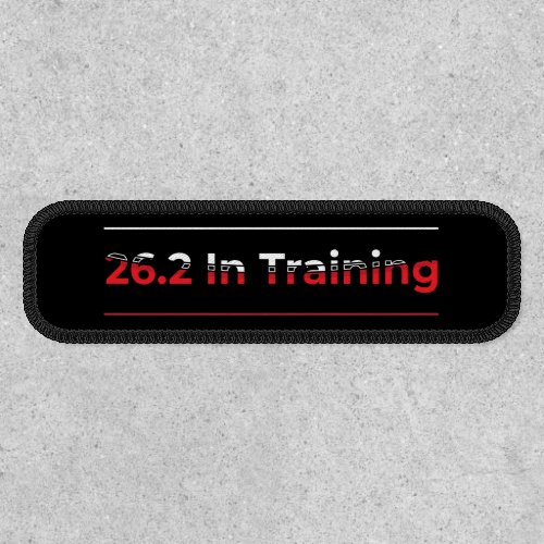 262 in Training _ Abstract Marathon Running Patch