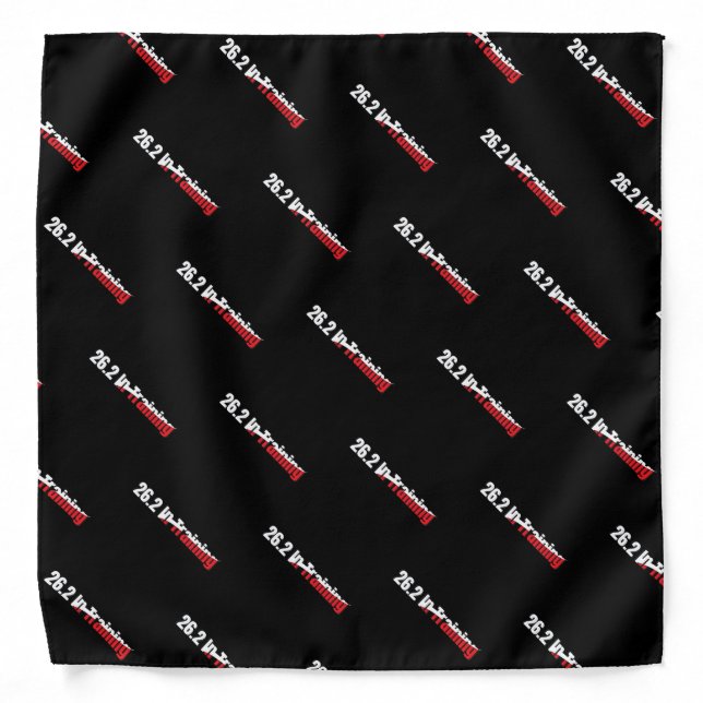 26.2 in Training Artistic Marathon Running Bandana (Front)