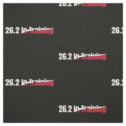 26.2 in Training Artistic Marathon Running Fabric