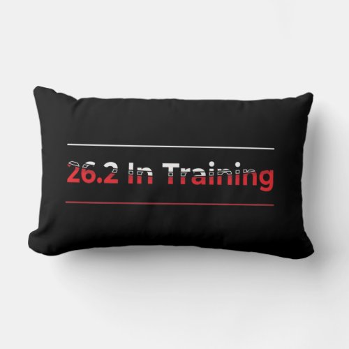 262 in Training Artistic Marathon Running Lumbar Pillow