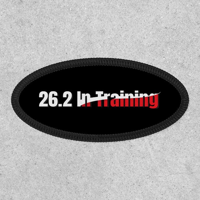 26.2 in Training Artistic Marathon Running Patch (Front)