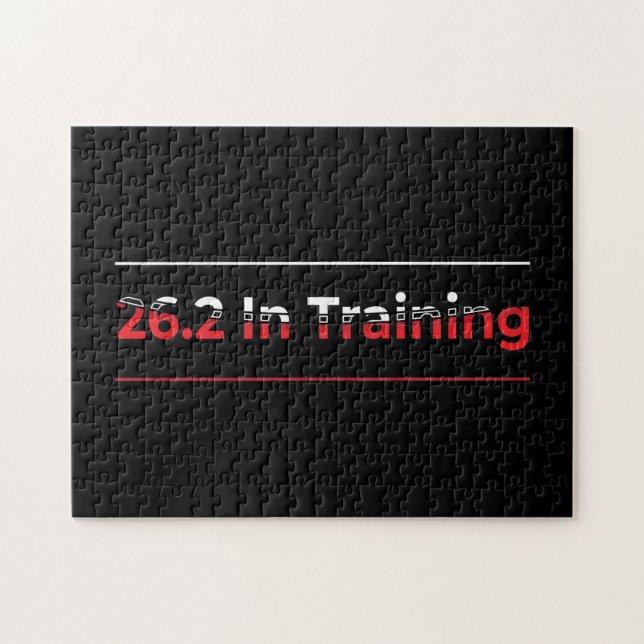 26.2 in Training Full Marathon Race -Running Jigsaw Puzzle (Horizontal)